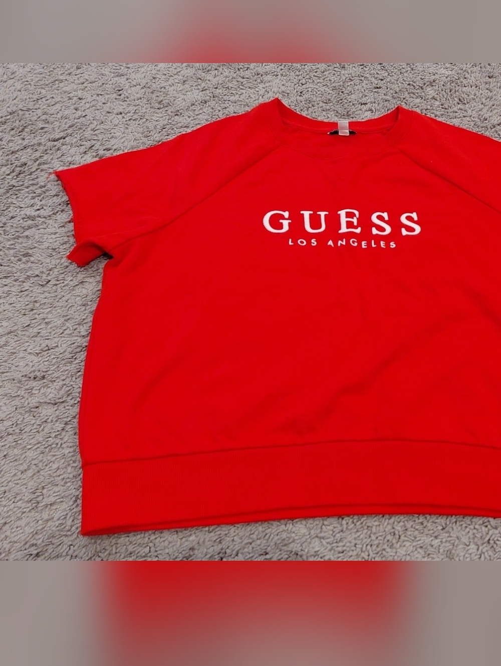 Guess Red Tee with White Logo